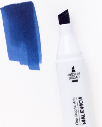 Маркер перманентный Малевичъ GrafArt Brush 190004 (берлинская лазурь)