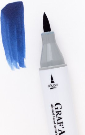 Маркер перманентный Малевичъ GrafArt Brush 190004 (берлинская лазурь)