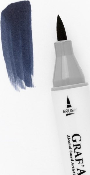 Маркер перманентный Малевичъ GrafArt Brush 190036 (индиго)