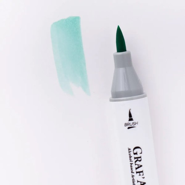 Маркер перманентный Малевичъ GrafArt Brush 190002 (аквамарин светлый)