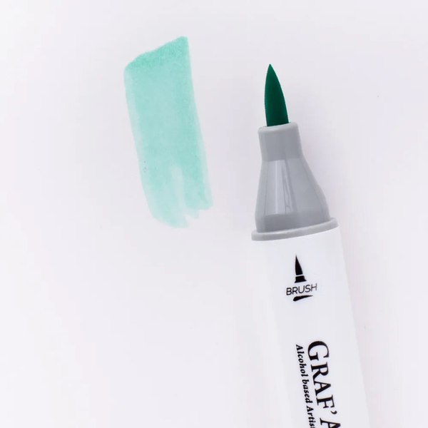 Маркер перманентный Малевичъ GrafArt Brush 190029 (зеленый лед)