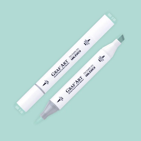 Маркер перманентный Малевичъ GrafArt Brush 190029 (зеленый лед)