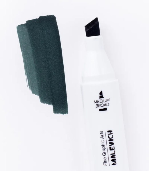 Маркер перманентный Малевичъ GrafArt Brush 190030 (зеленый остролист)