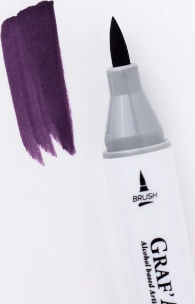 Маркер перманентный Малевичъ GrafArt Brush 190103 (сливовый)