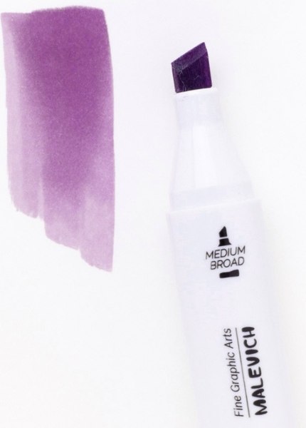 Маркер перманентный Малевичъ GrafArt Brush 190113 (фиолетовый)