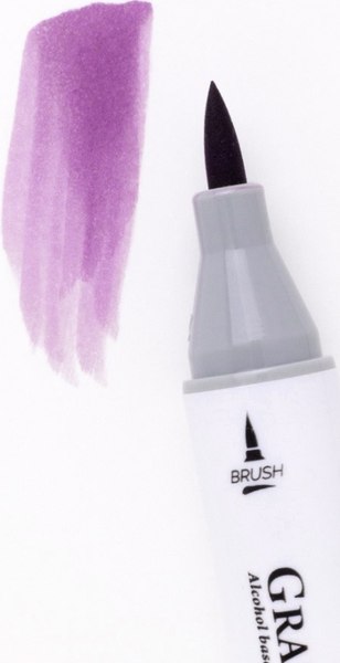 Маркер перманентный Малевичъ GrafArt Brush 190113 (фиолетовый)