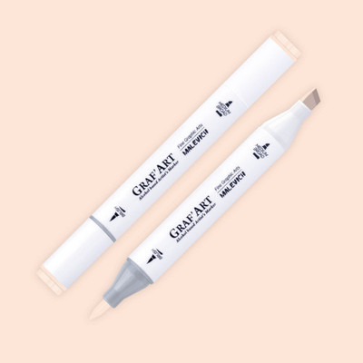 Маркер перманентный Малевичъ GrafArt Brush 190109 (телесный средний) -