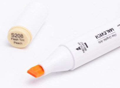 Маркер перманентный Малевичъ GrafArt Brush 190106 (телесный персиковый)