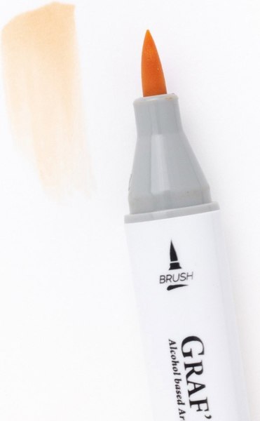 Маркер перманентный Малевичъ GrafArt Brush 190106 (телесный персиковый)