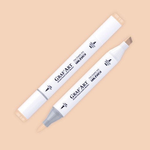 Маркер перманентный Малевичъ GrafArt Brush 190106 (телесный персиковый)