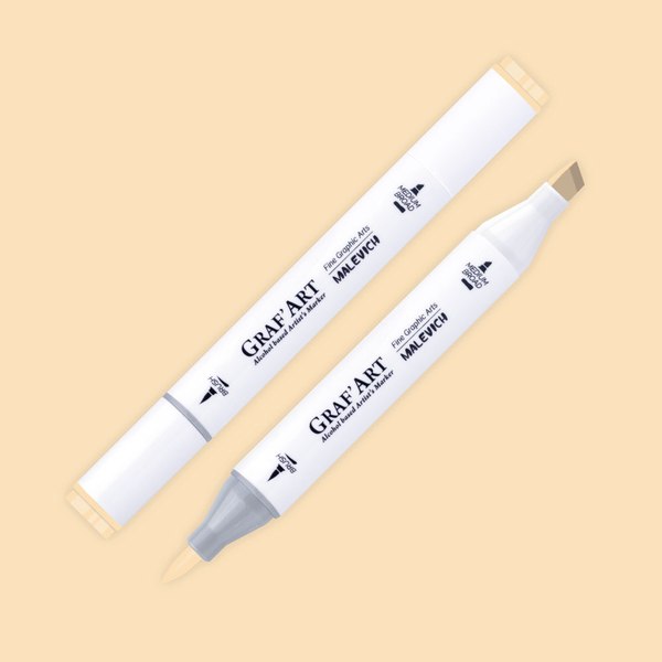 Маркер перманентный Малевичъ GrafArt Brush 190069 (песочный)