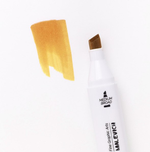 Маркер перманентный Малевичъ GrafArt Brush 190057 (медовый)
