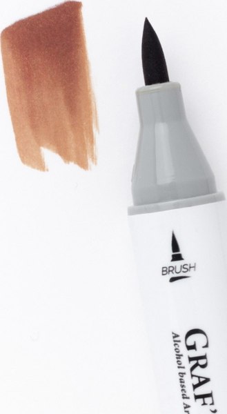 Маркер перманентный Малевичъ GrafArt Brush 190110 (терракота)