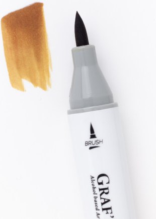 Маркер перманентный Малевичъ GrafArt Brush 190100 (сиена натуральная)