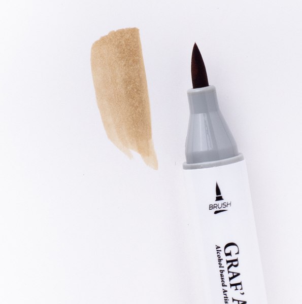 Маркер перманентный Малевичъ GrafArt Brush 190059 (миндаль светлый)