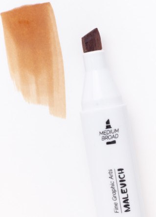 Маркер перманентный Малевичъ GrafArt Brush 190058 (миндаль)