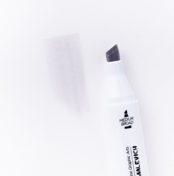 Маркер перманентный Малевичъ GrafArt Brush 190089 (серый теплый 1)