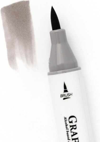 Маркер перманентный Малевичъ GrafArt Brush 190092 (серый теплый 5)
