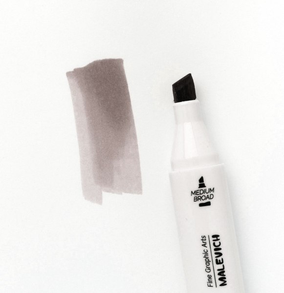 Маркер перманентный Малевичъ GrafArt Brush 190092 (серый теплый 5)
