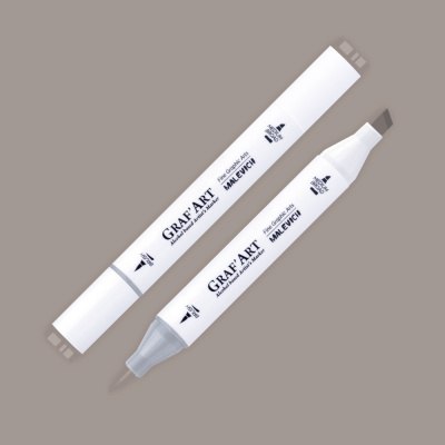 Маркер перманентный Малевичъ GrafArt Brush 190090 (серый теплый 10)