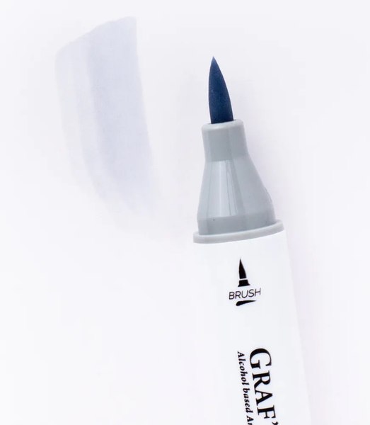 Маркер перманентный Малевичъ GrafArt Brush 190094 (серый холодный 1)