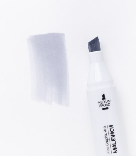 Маркер перманентный Малевичъ GrafArt Brush 190096 (серый холодный 3)