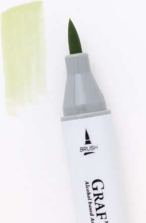 Маркер перманентный Малевичъ GrafArt Brush 190086 (серый зеленый 2)