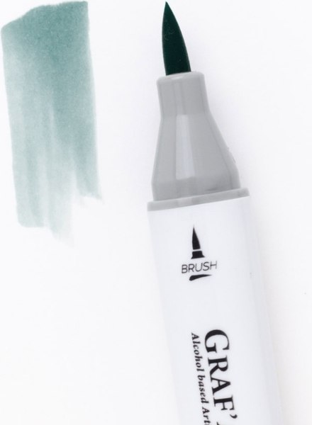 Маркер перманентный Малевичъ GrafArt Brush 190081 (серый бирюзовый)