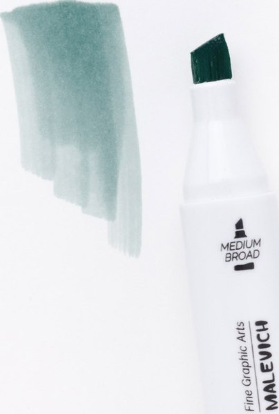 Маркер перманентный Малевичъ GrafArt Brush 190081 (серый бирюзовый)