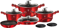

Набор кухонной посуды Berlinger Haus, Burgundy Metallic Line BH-7142