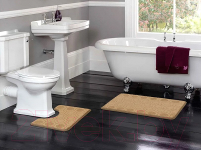 Набор ковриков для ванной и туалета Shahintex Актив 50x80/50x40 (002-капучино)