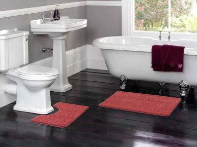 Набор ковриков для ванной и туалета Shahintex Актив 50x80/50x40 (003-ягодный)