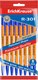 Набор шариковых ручек Erich Krause R-301 Orange Stick / 56614 (8шт, синий) - 