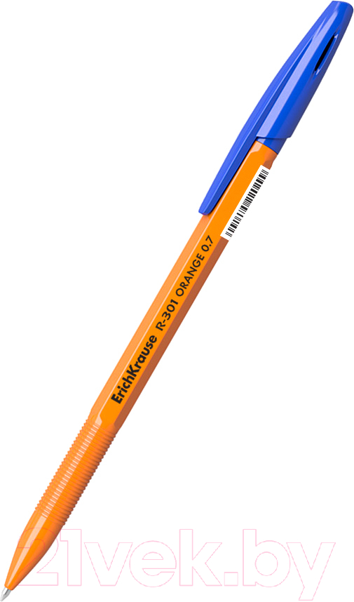 Набор шариковых ручек Erich Krause R-301 Orange Stick / 56614 (8шт, синий) — фото 2