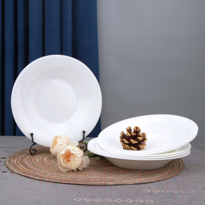 Набор тарелок Arya Globe / 8680943223975 (6шт, белый)