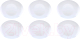 Набор тарелок Arya Ellipse / 8680943224057 (6шт, белый) - 