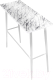Консольный столик Древпром М111 ДП1-03-02 80x30x77 (мрамор белый/белый матовый) - 