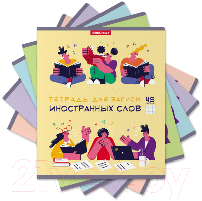 Изображение товара Тетрадь предметная Erich Krause Conversation. Для записи иностранных слов / 58540 (48л)
