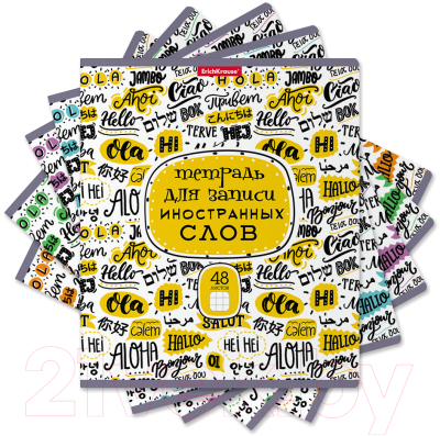 Изображение товара Тетрадь предметная Erich Krause Words. Для записи иностранных слов / 58544 (48л)