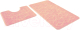 Набор ковриков для ванной и туалета Shahintex РР 60x100/60x50 (002-фламинго) - 