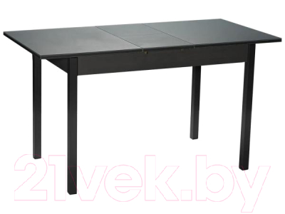 Обеденный стол Древпром М81 Бристоль ДП1-03-03 110-140x68 (темно-серый/графит)