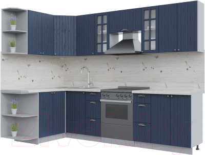 Кухонный гарнитур Интерлиния Берес 1.5x2.8 левая