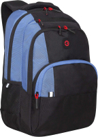 Рюкзак Grizzly RU-330-1 (черный/голубой) - 