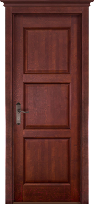 Дверь межкомнатная ОКА Турин ДГ Ольха 90x200 (махагон)