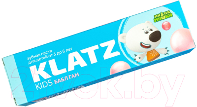 Зубная паста Klatz Kids Мимимишки Бабл Гам без фтора (40мл)