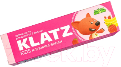 Зубная паста Klatz Kids Мимимишки Клубника-банан без фтора (40мл)