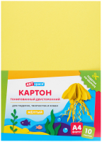 Набор цветного картона ArtSpace КТ1А4_37992 (10л, желтый) - 