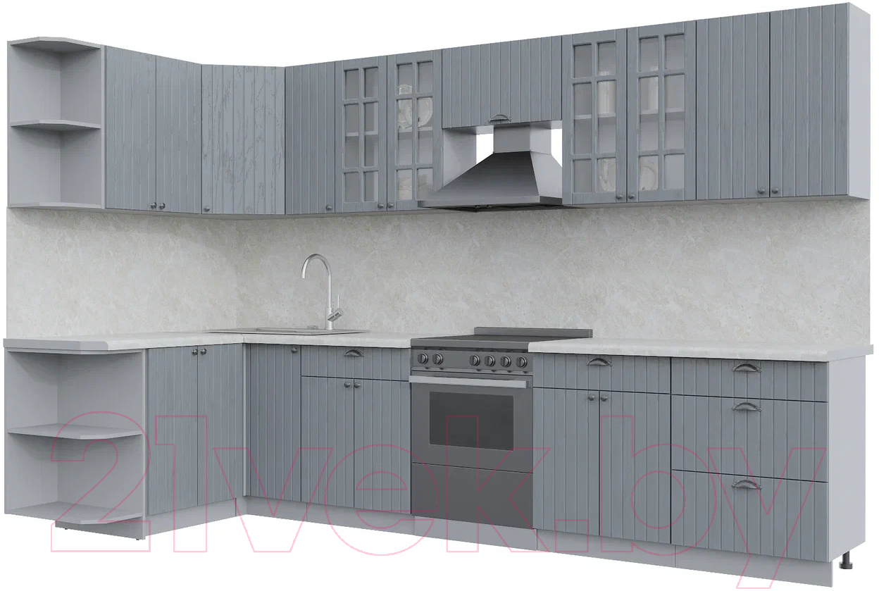 Готовая кухня Интерлиния Берес 1.5x3.3 левая