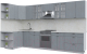 Кухонный гарнитур Интерлиния Берес 1.5x3.6 левая (дуб серый/опал светлый) - 