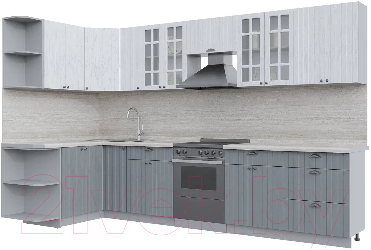 Готовая кухня Интерлиния Берес 1.5x3.3 левая